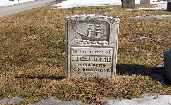 Capt. Carson Bell's cemetery stone