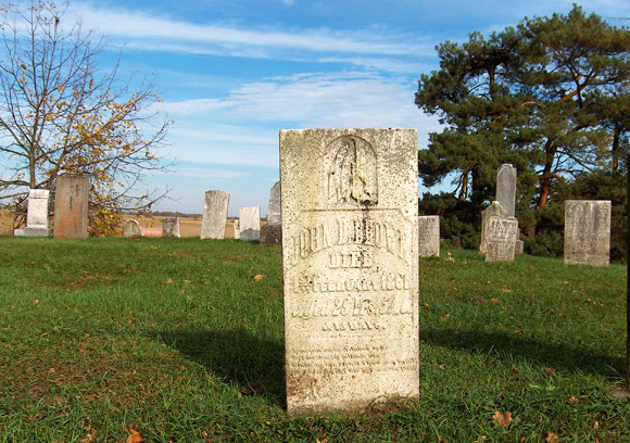 John D. Brown's cemetery stone