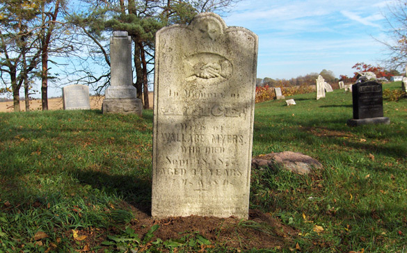 Alice Myers' cemetery stone