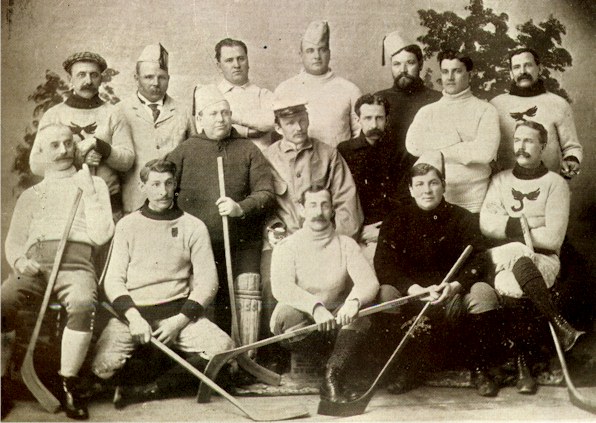 14 Feb 1899 Thicks vs. Thins. Hockey Team